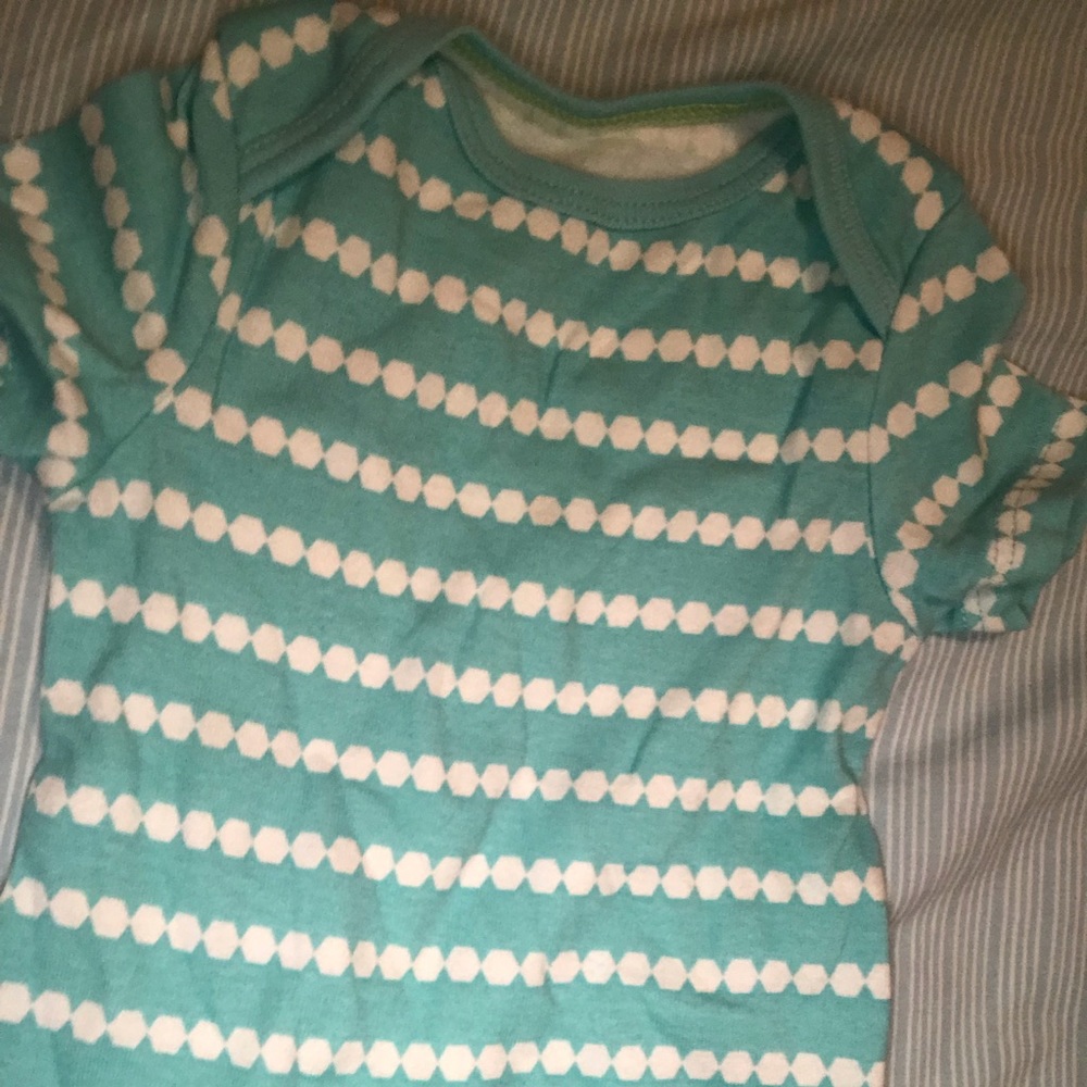Cloud Island blue patterned onesie